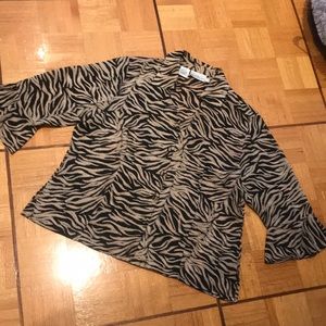 Zebra print blouse